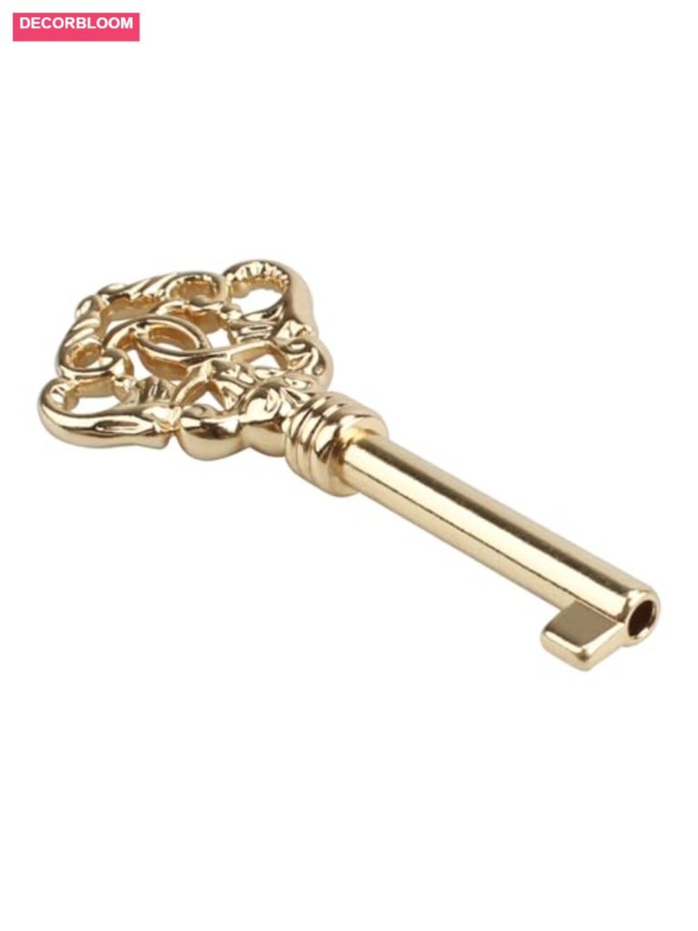 Solid Brass Skeleton Key Antique Style KYF-2 Replacement - Picture 2 of 6